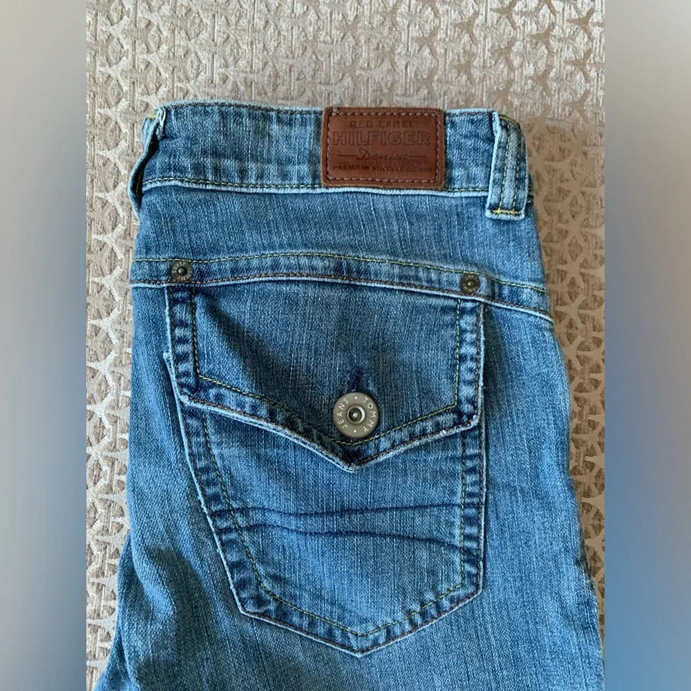 Tommy Hilfiger Red Label Denim Women low Rise jeans size 28 flare - Picture 8 of 10